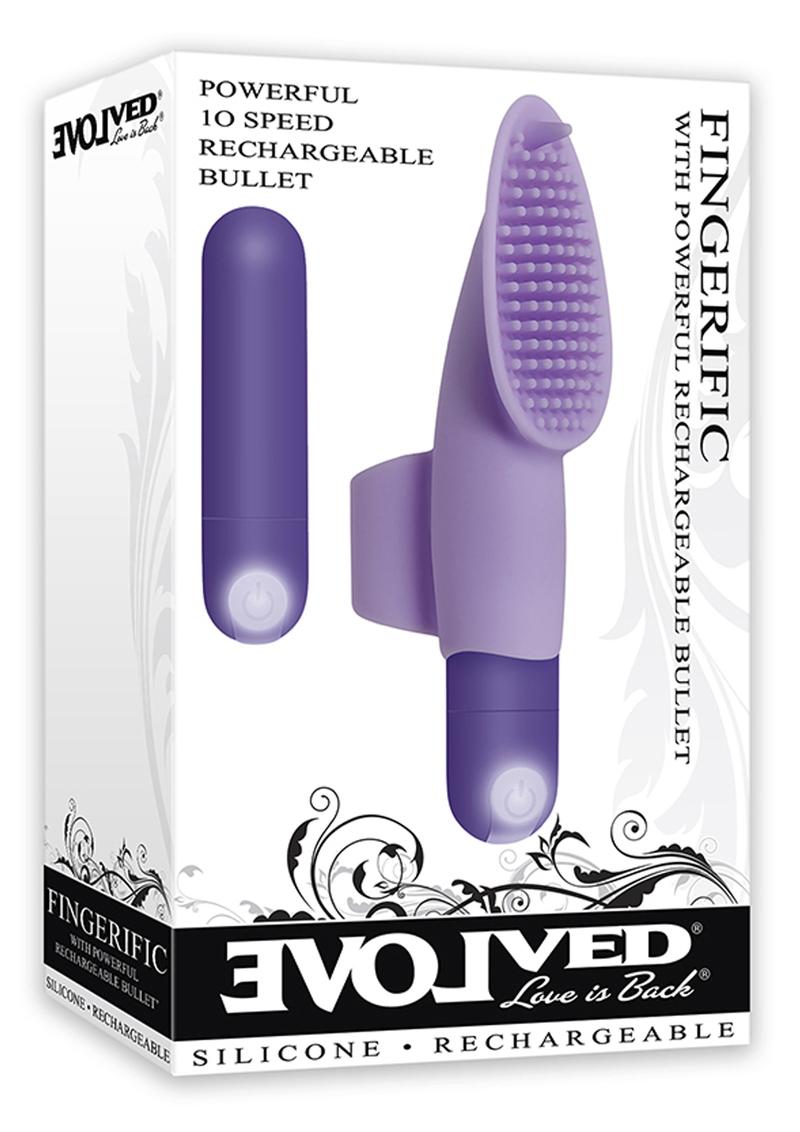 Evolved Novelties Fingerific Rechargeable Finger Bullet - Purple