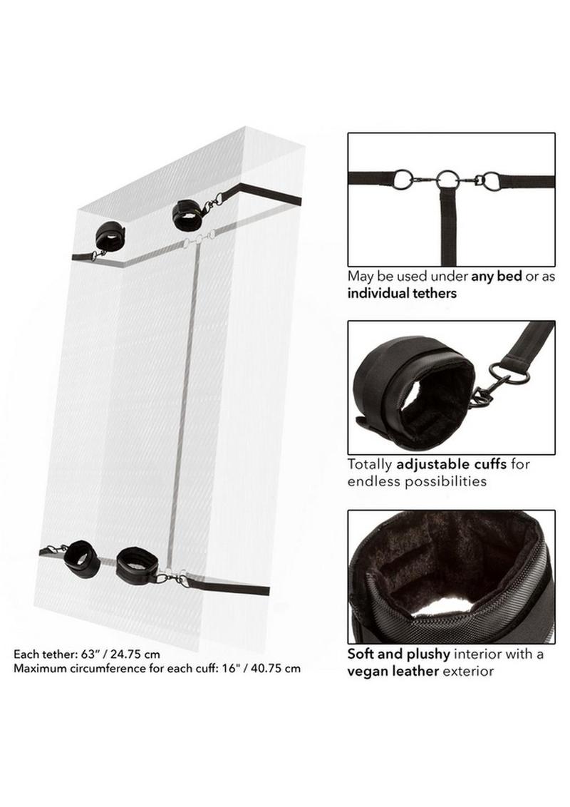 CalExotics Boundless Bed Restraint - Black