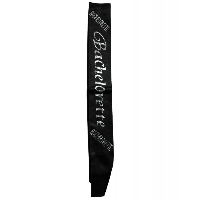 Bachelorette Sash Non Flashing Black