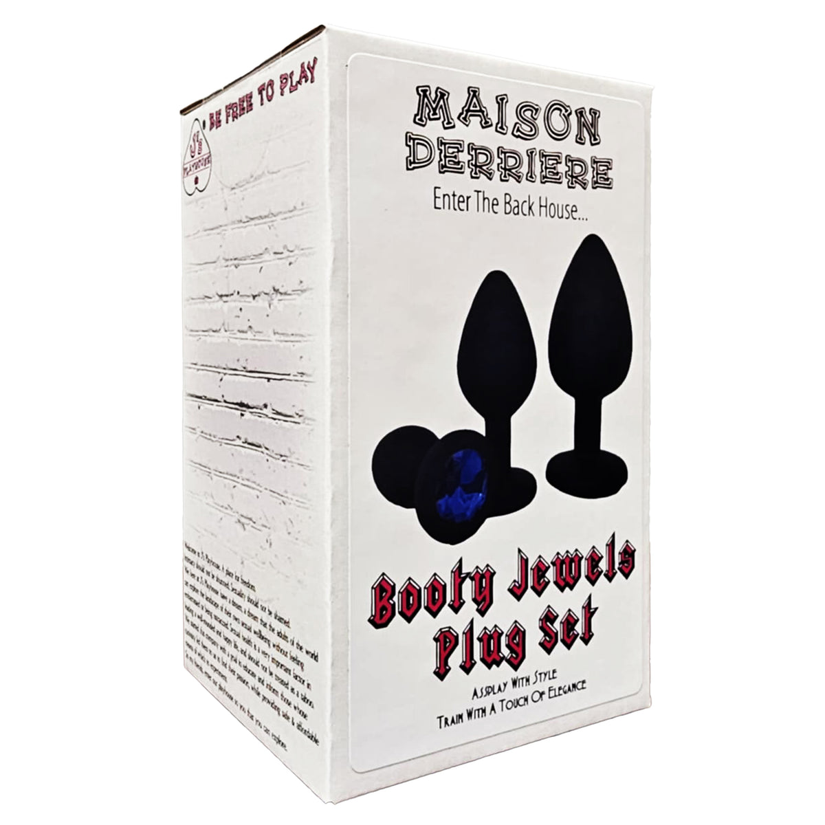 Maison Derriere Booty Jewels Jeweled Butt Plug Set - Blue