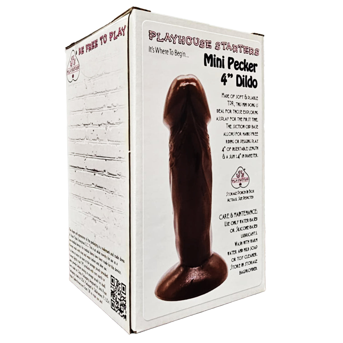 J's Playhouse® Starters Mini Pecker 4" Dildo - Pick Your Color