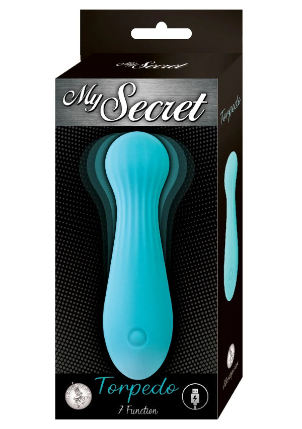 Nasstoys My Secret Torpedo Rechargeable Silicone Bullet - Aqua