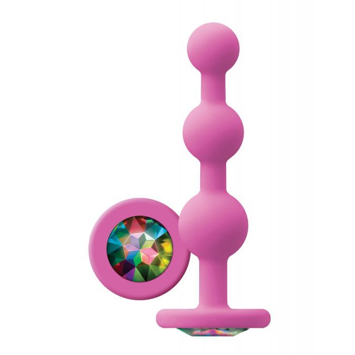 NS Novelties Glams Ripple Anal Bead Plug - Pick Your Color