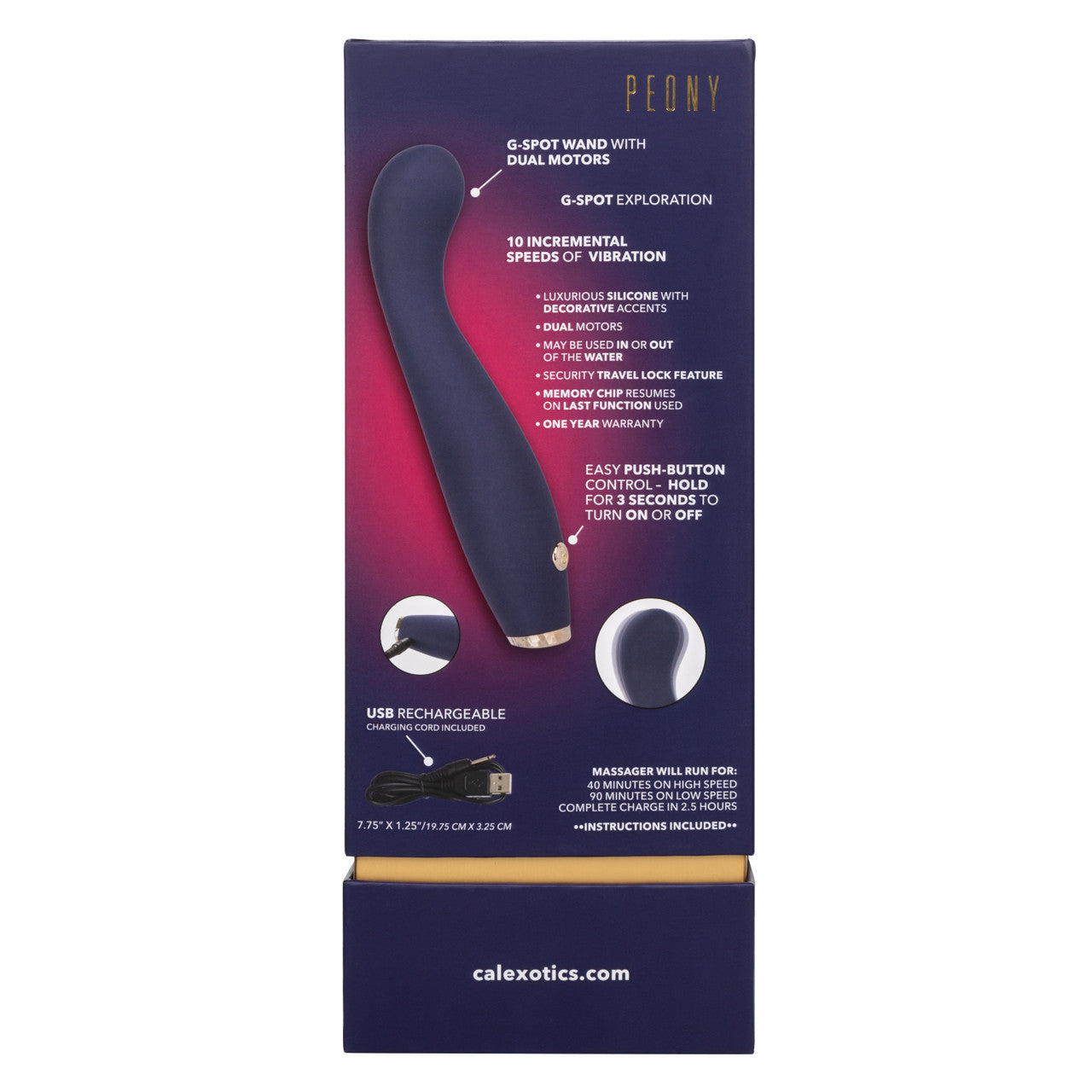 CalExoics Chíc™ Peony G-Spot Vibe - Blue