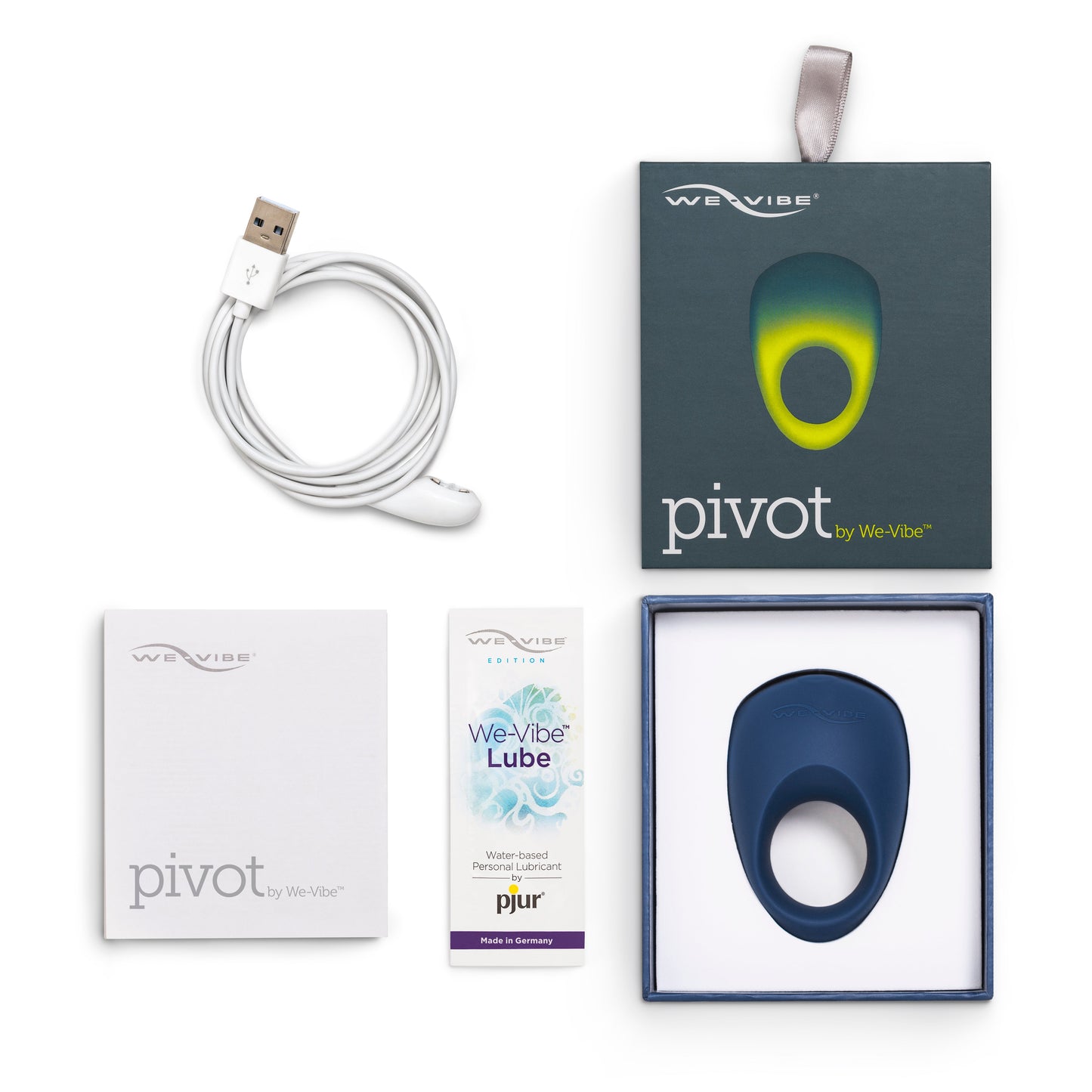 We-Vibe Pivot Vibrating Ring - Midnight Blue - CLEARANCE