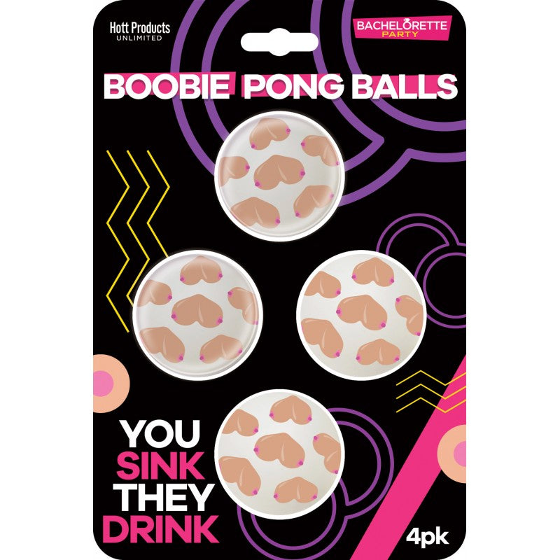 Hott Products Boobie Beer Pong Balls (4 per Pack)