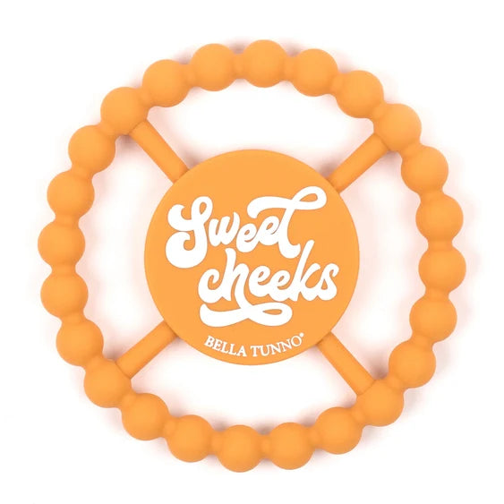 Bella Tunno Sweet Cheeks Happy Silicone Teether