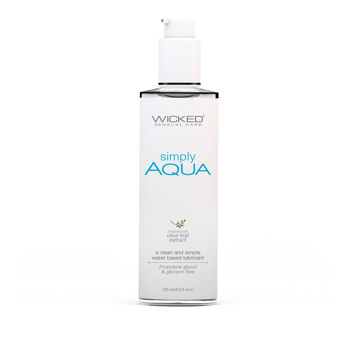 Wicked Sensual Care Simply Aqua Water-Based Lubricant - Asst. Sizes Available