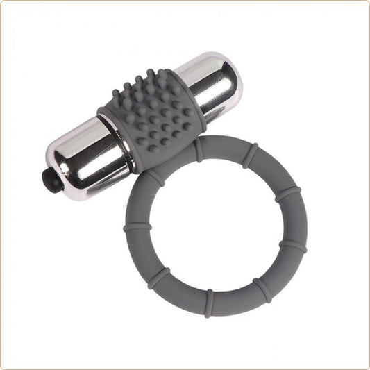 J's Playhosue® Playhouse Rings Stay Slate Vibrating Silicone Ring