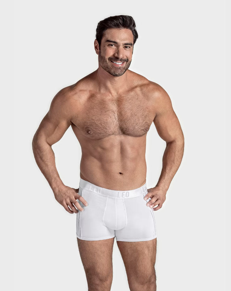 Leonisa Leo Perfect Fit Technology Boxer Brief - White