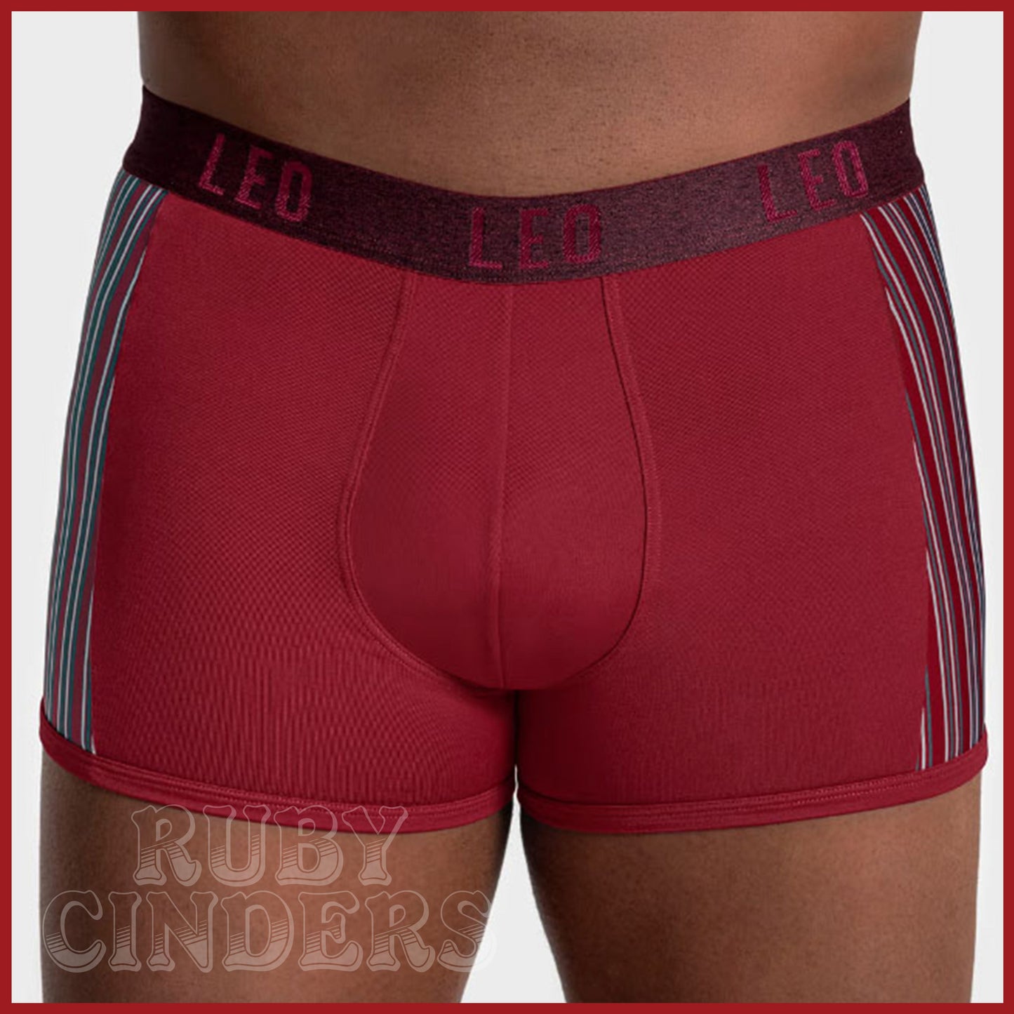 Leonisa Leo Perfect Fit Technology Boxer Brief - Wine