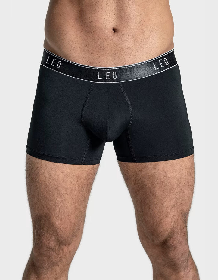 Leonisa Leo Microfiber Trunk with Ergonomic Pouch - Black
