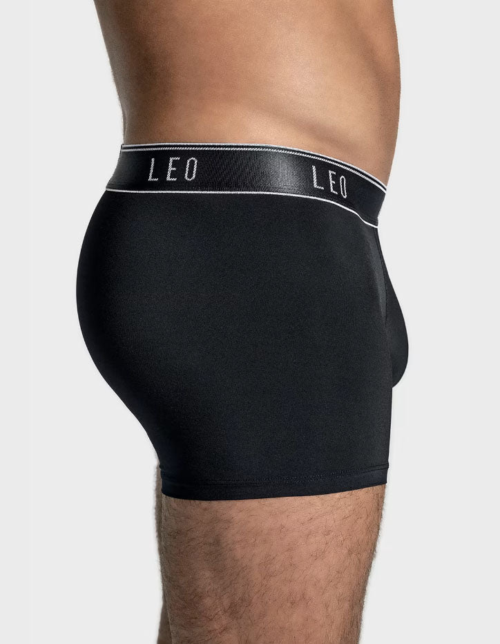 Leonisa Leo Microfiber Trunk with Ergonomic Pouch - Black