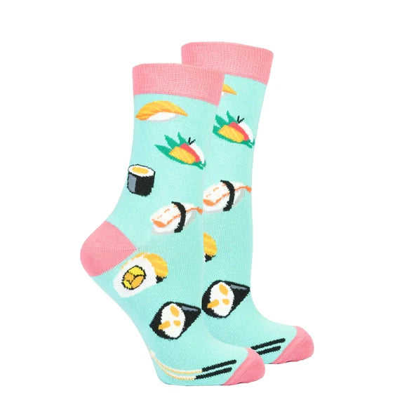 Socks N Socks Women's Sushi Time Crew Socks
