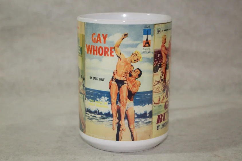 Raven Design 15oz Mug - Retro Gay Pulp Fiction SALE!