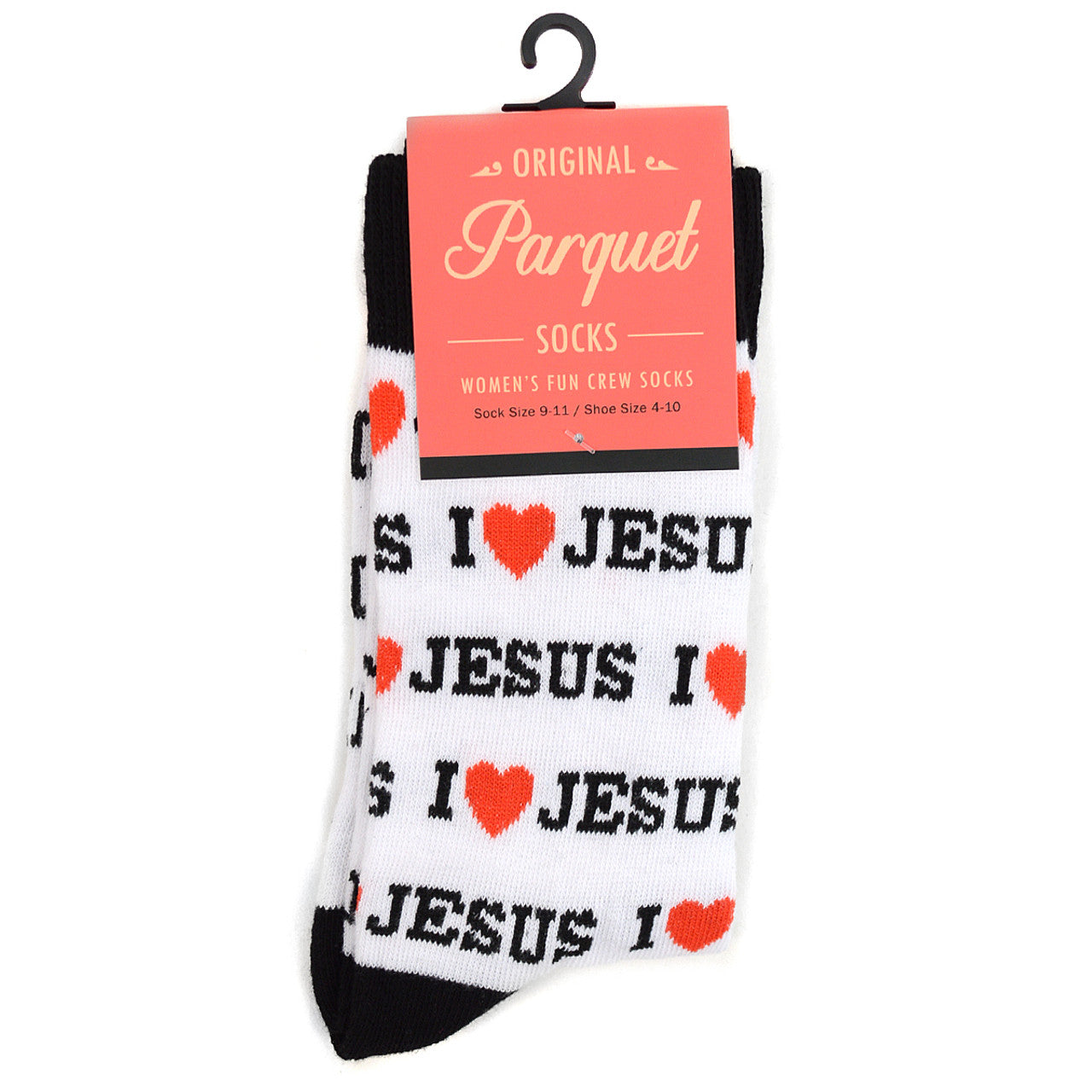 Parquet Women's "I Love Jesus" Novelty Socks - Pick Your Color