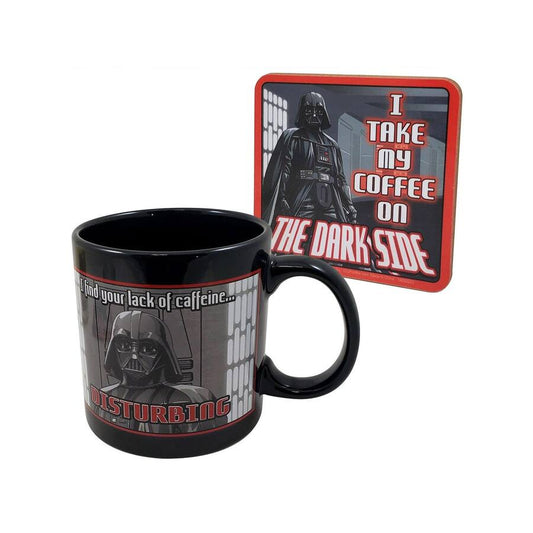 Star Wars Darth Vader 20oz Mug & Coaster Set CLEARANCE