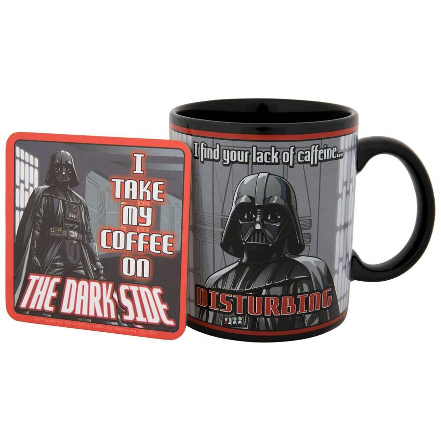 Star Wars Darth Vader 20oz Mug & Coaster Set CLEARANCE