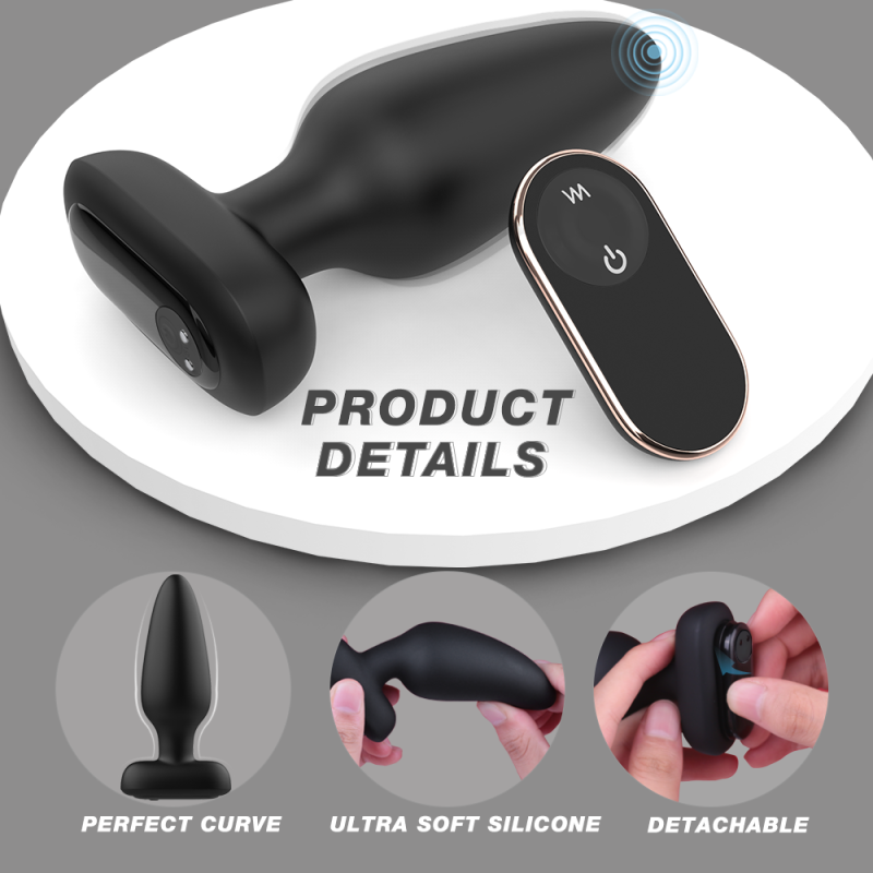 Maison Derriere Hole Teaser Remote Butt Plug - Asst. Colors