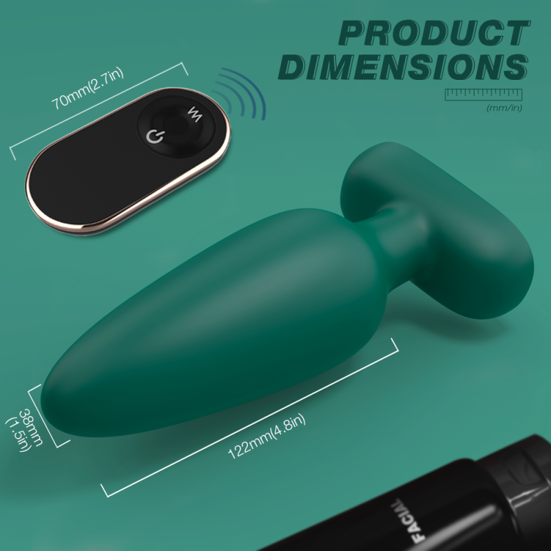 Maison Derriere Hole Teaser Remote Butt Plug - Asst. Colors