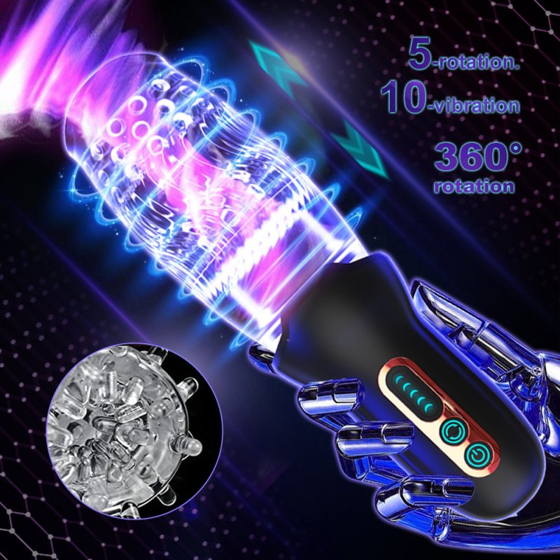 Warrior Rechargeable Spinning & Vibrating Masturbation Cup