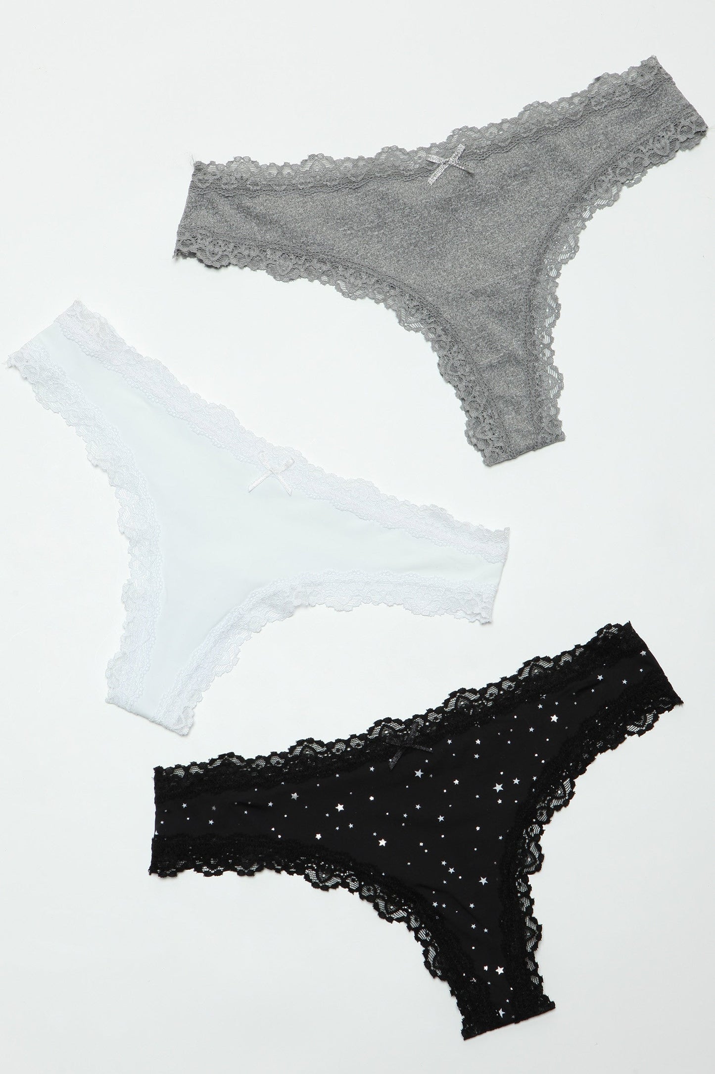 Be Wicked Jade Tong 3-Pack - Black, Grey, White Asst. Sizes Available