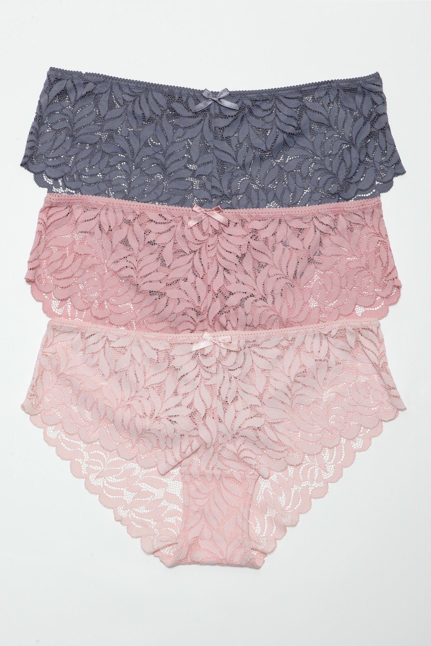 Be Wicked Livvy Hipster Panty 3-Pack - Pink, Peach, Grey Asst. Sizes Available