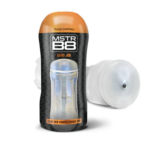 Global Novelties Happy Ending MSTR B8 Clear View Stroker - Clear