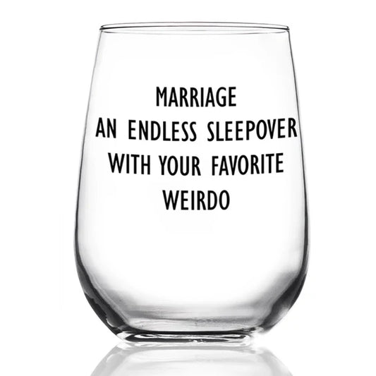 Marriage An Endless… Wine Glass
