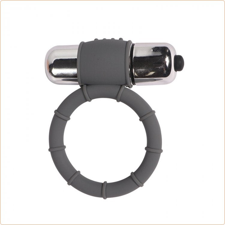 J's Playhosue® Playhouse Rings Stay Slate Vibrating Silicone Ring