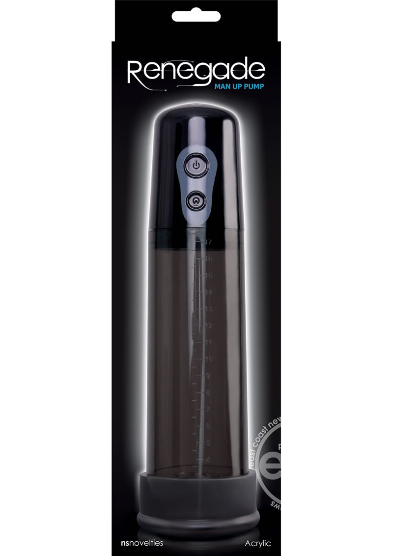 NS Novelties Renegade Man Up Penis Pump - Black