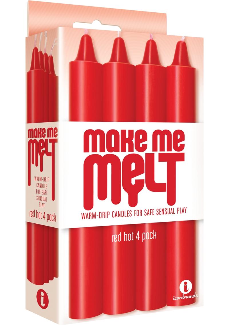 Make Me Melt Warm-Drip Candles 4 Pack - Pick Your Color
