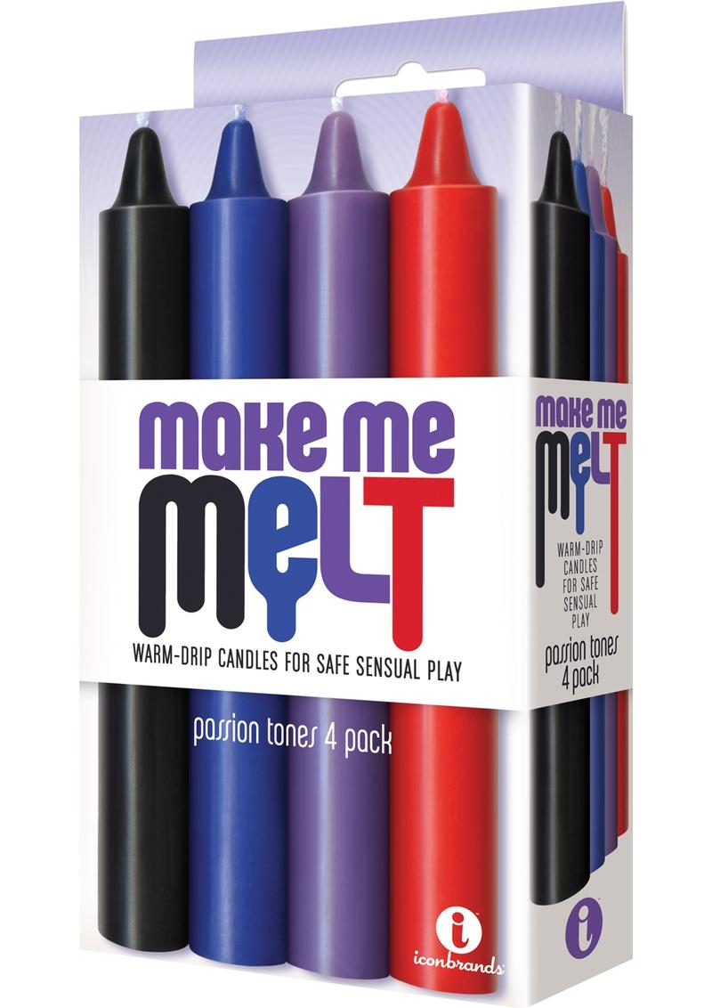 Make Me Melt Warm-Drip Candles 4 Pack - Pick Your Color