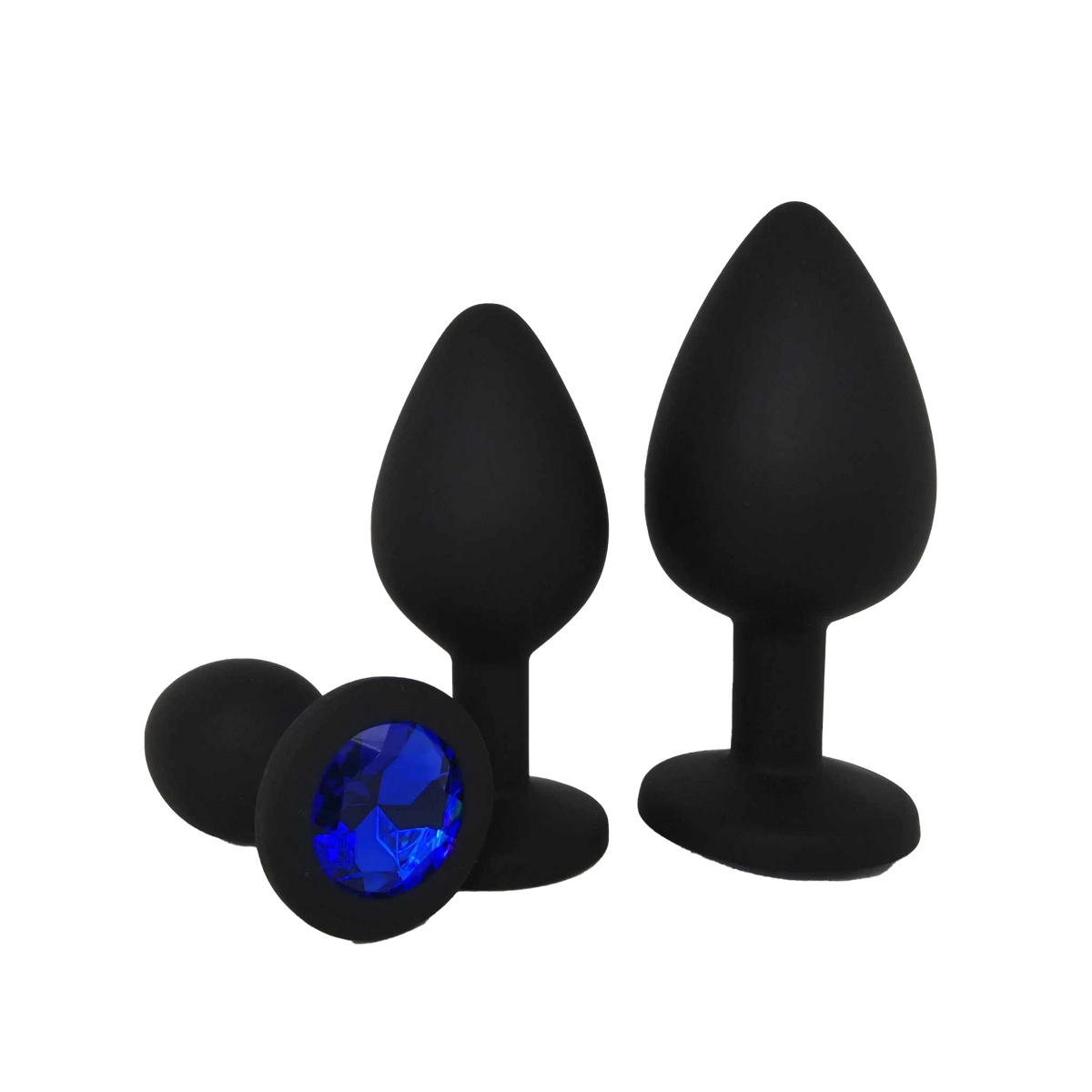 Maison Derriere Booty Jewels Jeweled Butt Plug Set - Blue
