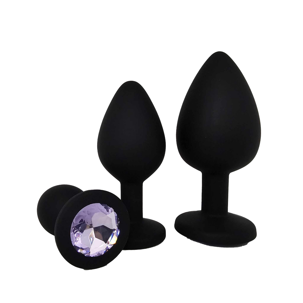 Maison Derriere Booty Jewels Jeweled Butt Plug Set - Light Purple