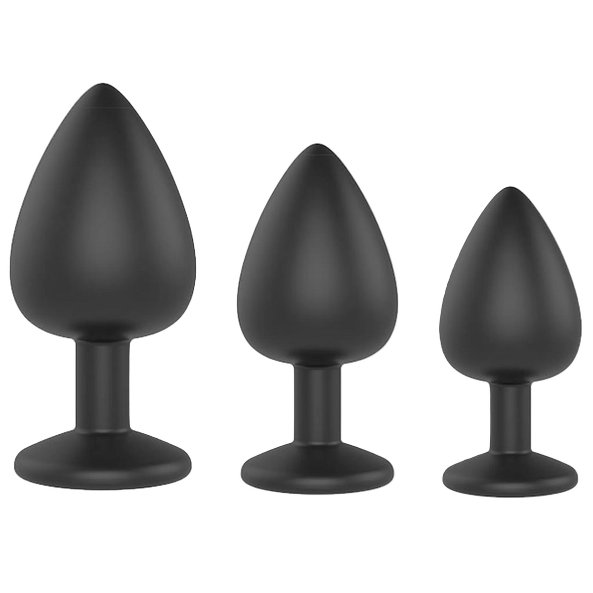 Maison Derriere Booty Jewels Jeweled Butt Plug Set - Hot Pink