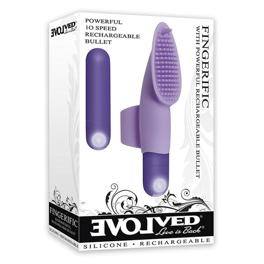 Evolved Novelties Fingerific Rechargeable Finger Bullet - Purple