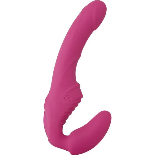 Adam & Eve Eve's Vibrating Strapless Strap On - Pink - CLEARANCE