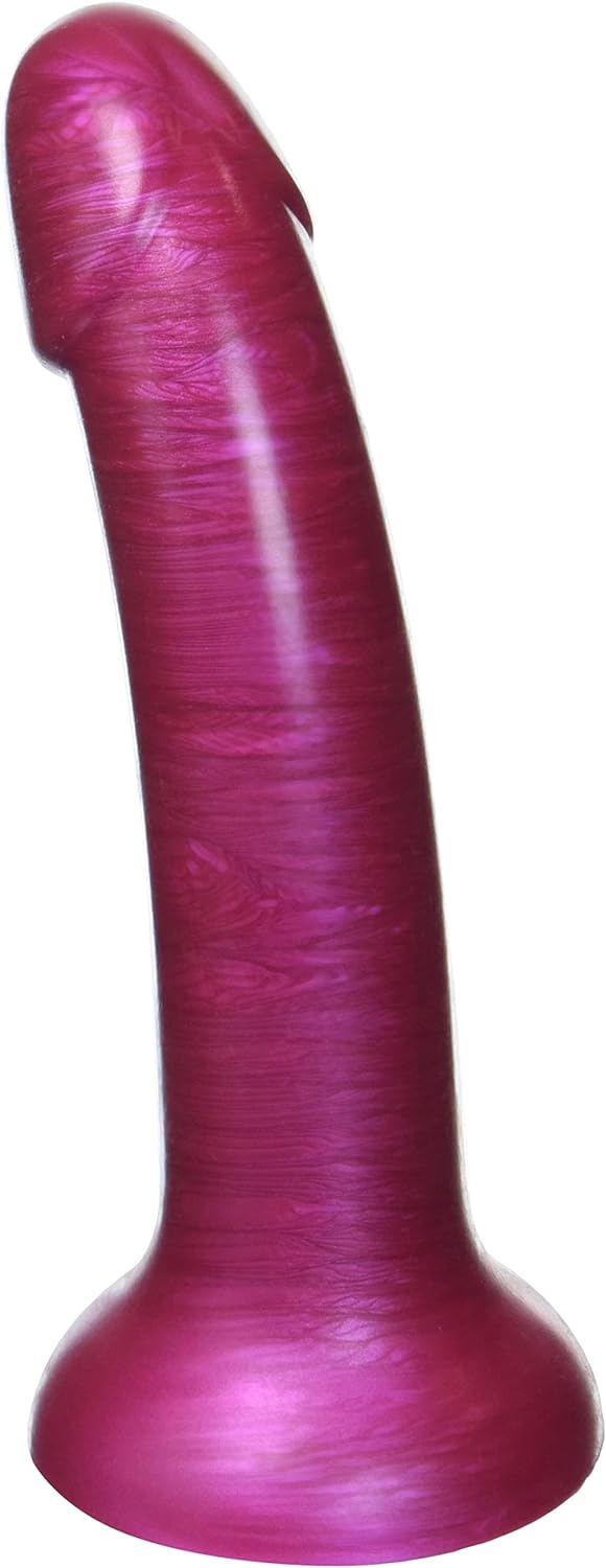 XR Brands Strap U G-Tastic Metallic Silicone Dildo 7in - Pick Your Color