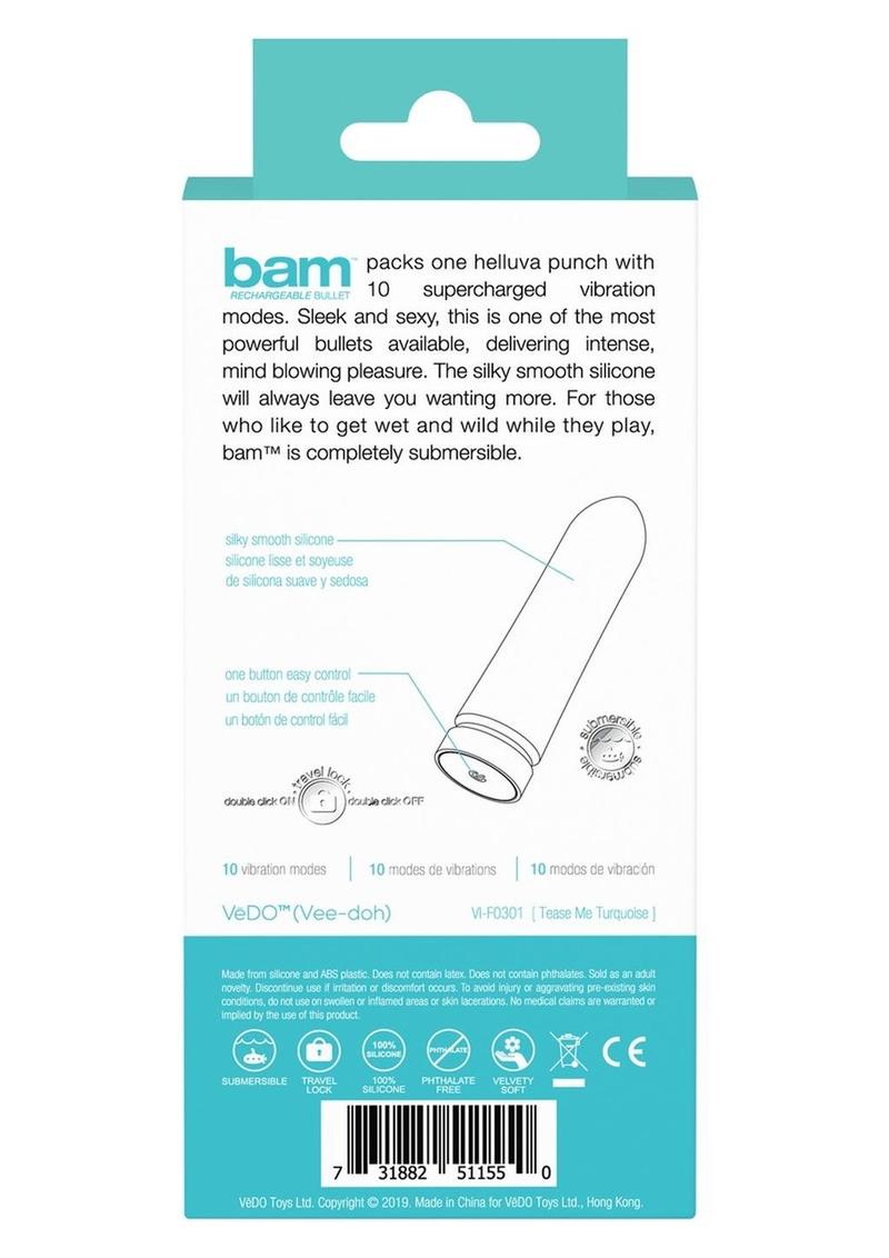 VeDO Bam Rechargeable Bullet - Pick Your Color