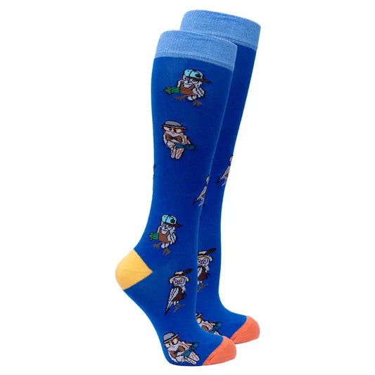 Socks N Socks Knee High Socks - Owls