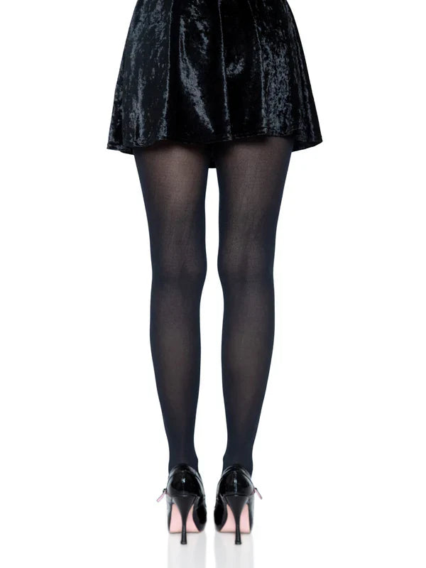 Leg Avenue Ari Nylon Tights 7300 - One Size - Black, White, or Grey