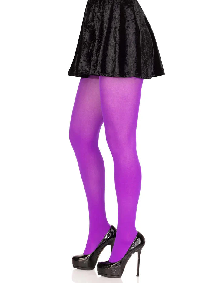 Leg Avenue Ari Nylon Tights 7300 - One Size - Pick Your Color