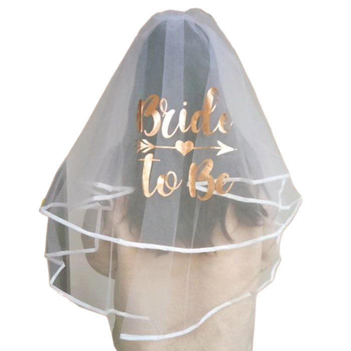 Bride To Be Luxury Veil Rose Gold