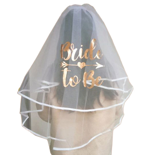 Bride To Be Luxury Veil Rose Gold