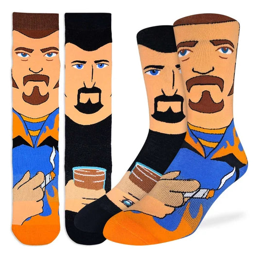 Good Luck Sock Trailer Park Boys Socks Ricky And Julian Cartoon
