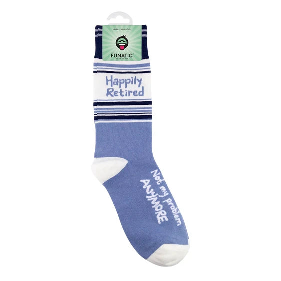 Funatic Happily Retired - Not My Problem Socks - Unisex One Size