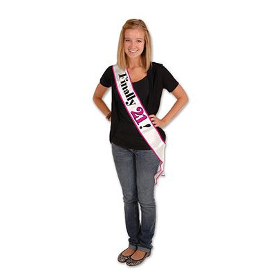 Finally 21! Satin Sash