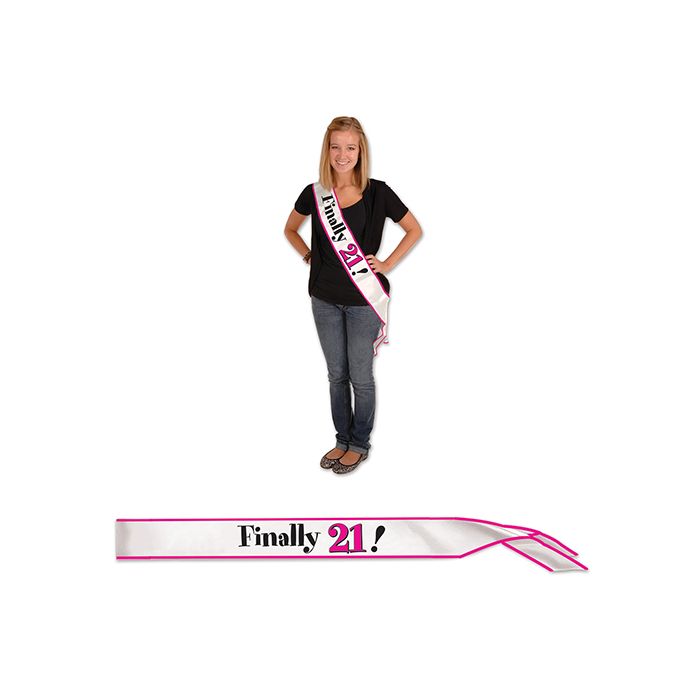 Finally 21! Satin Sash