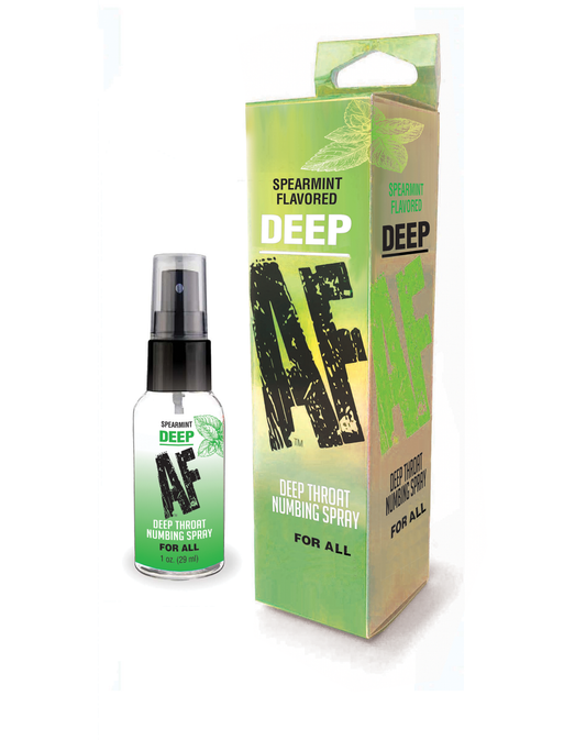 Deep AF Deep Throat Numbing Spray 1floz - Spearmint or Cinnamon